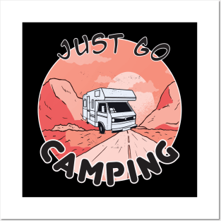 Funny cool caravan holiday t-shirt Posters and Art